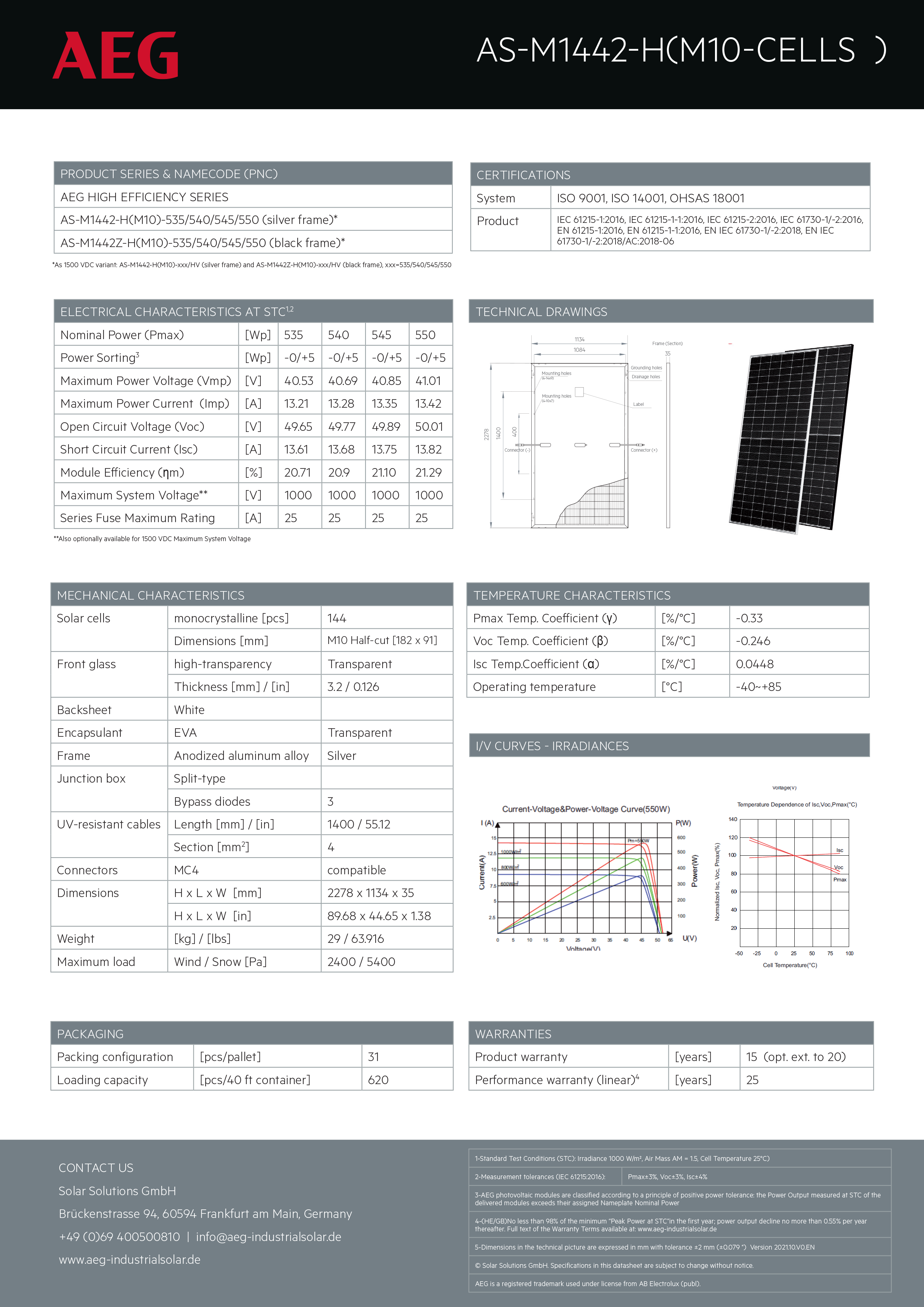 High efficiency AS M1442 H M10 EN 2