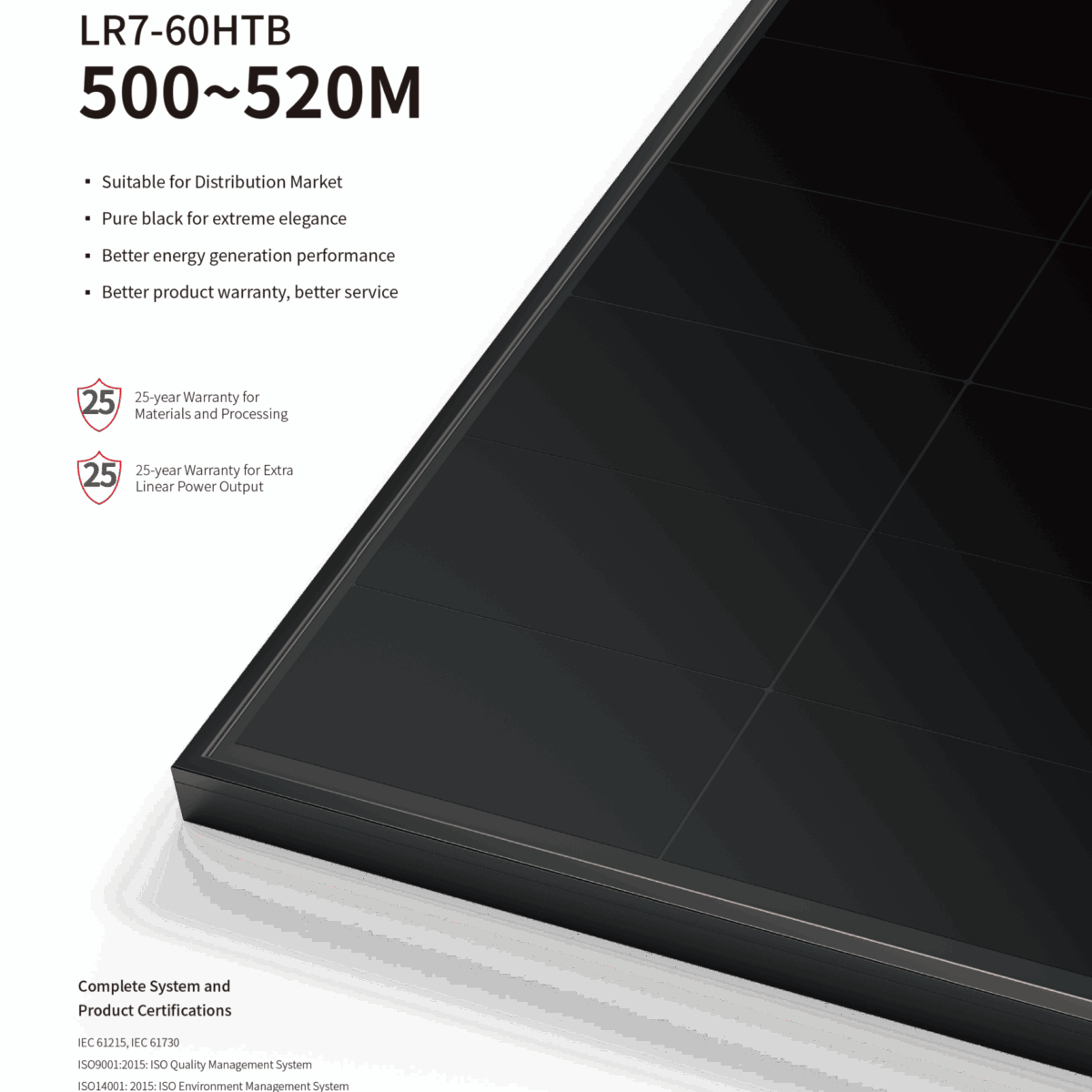 Longi Hi-MO X6 MAX Artist LR7-60HTB-505M