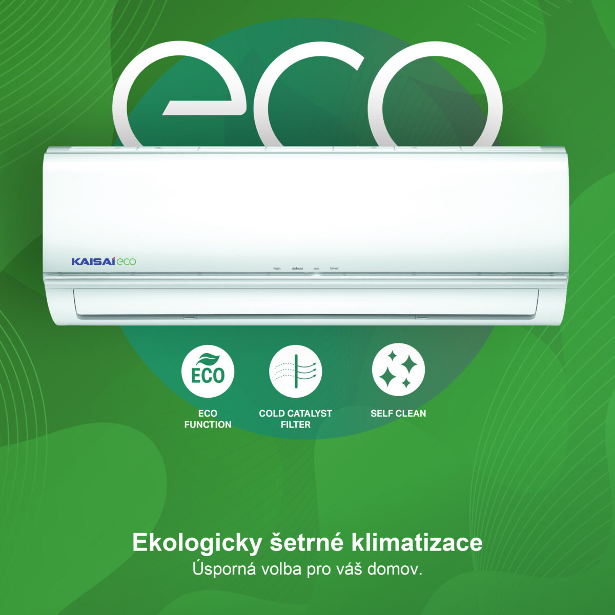 KAISAI ECO 3.5 kW set KEX-12KTH2O+KEX-12KTH2I