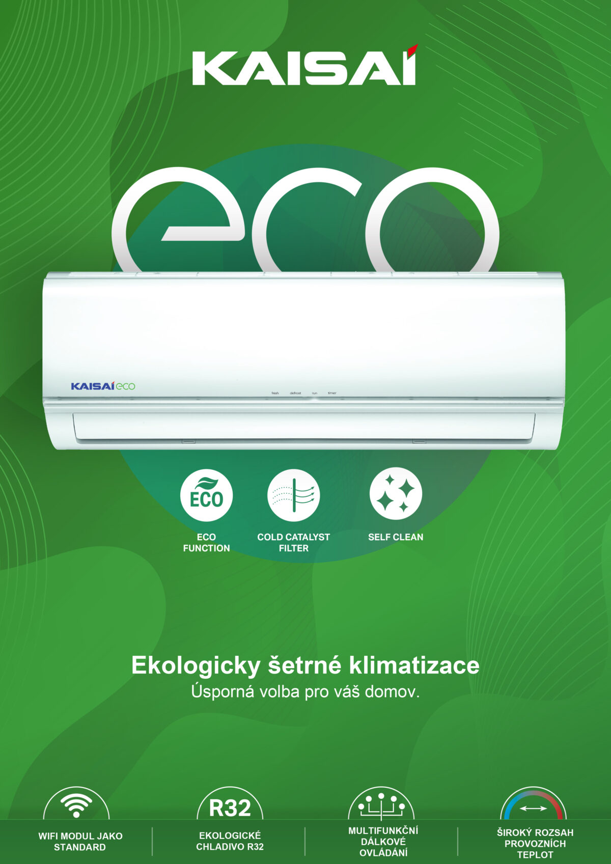 KAISAI ECO 3.5 kW set KEX-12KTH2O+KEX-12KTH2I