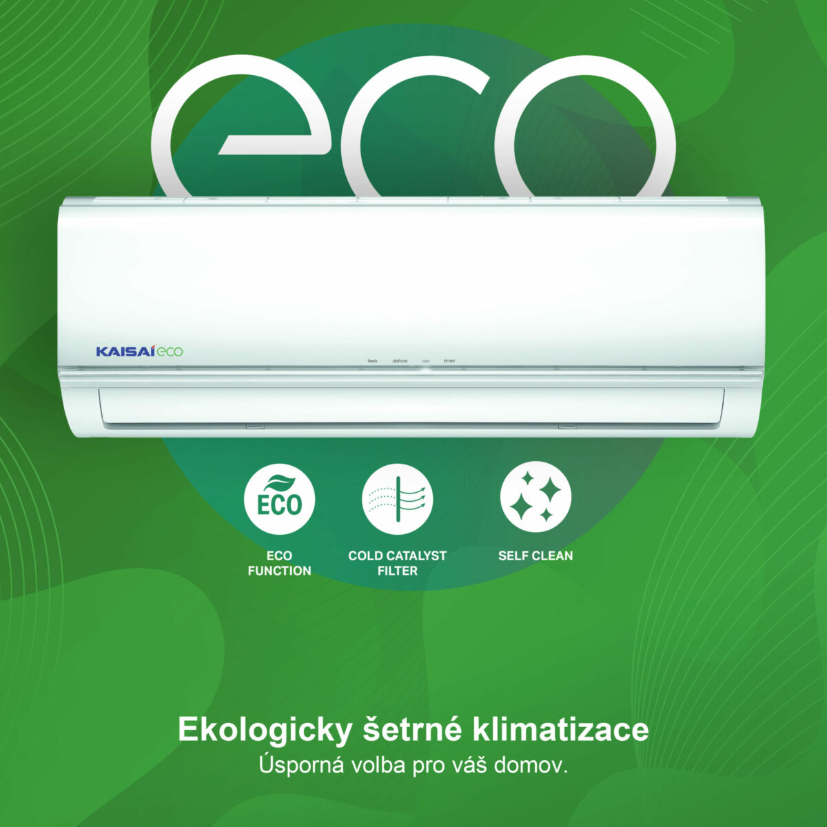 KAISAI ECO 3.5 kW set KEX-12KTH2O+KEX-12KTH2I