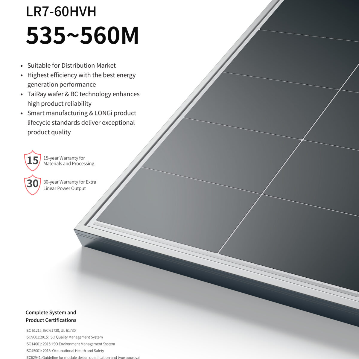 Longi Hi-MO X10 LR7-60HVH-535M