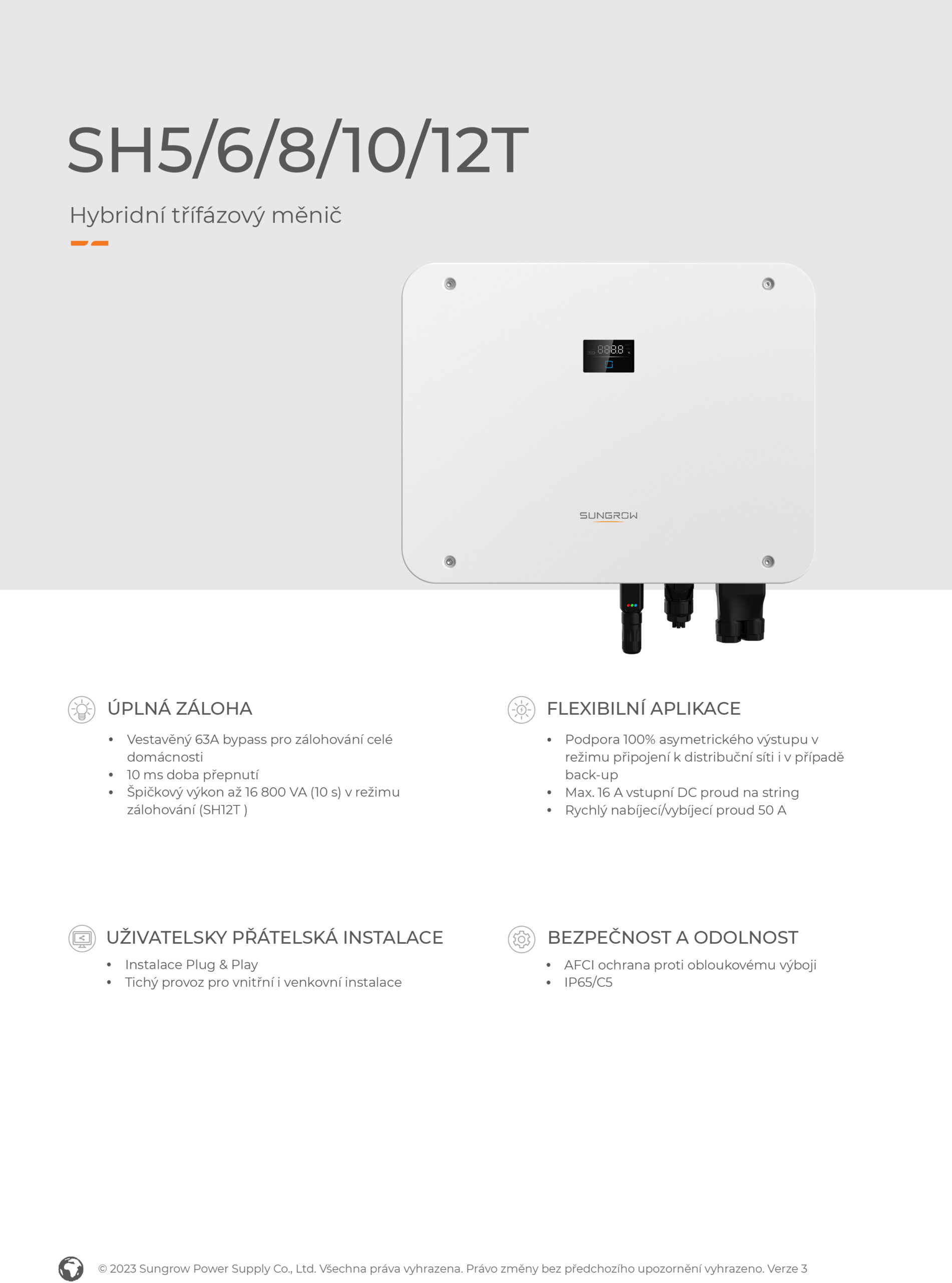 Sungrow SH10T datasheet 1 scaled