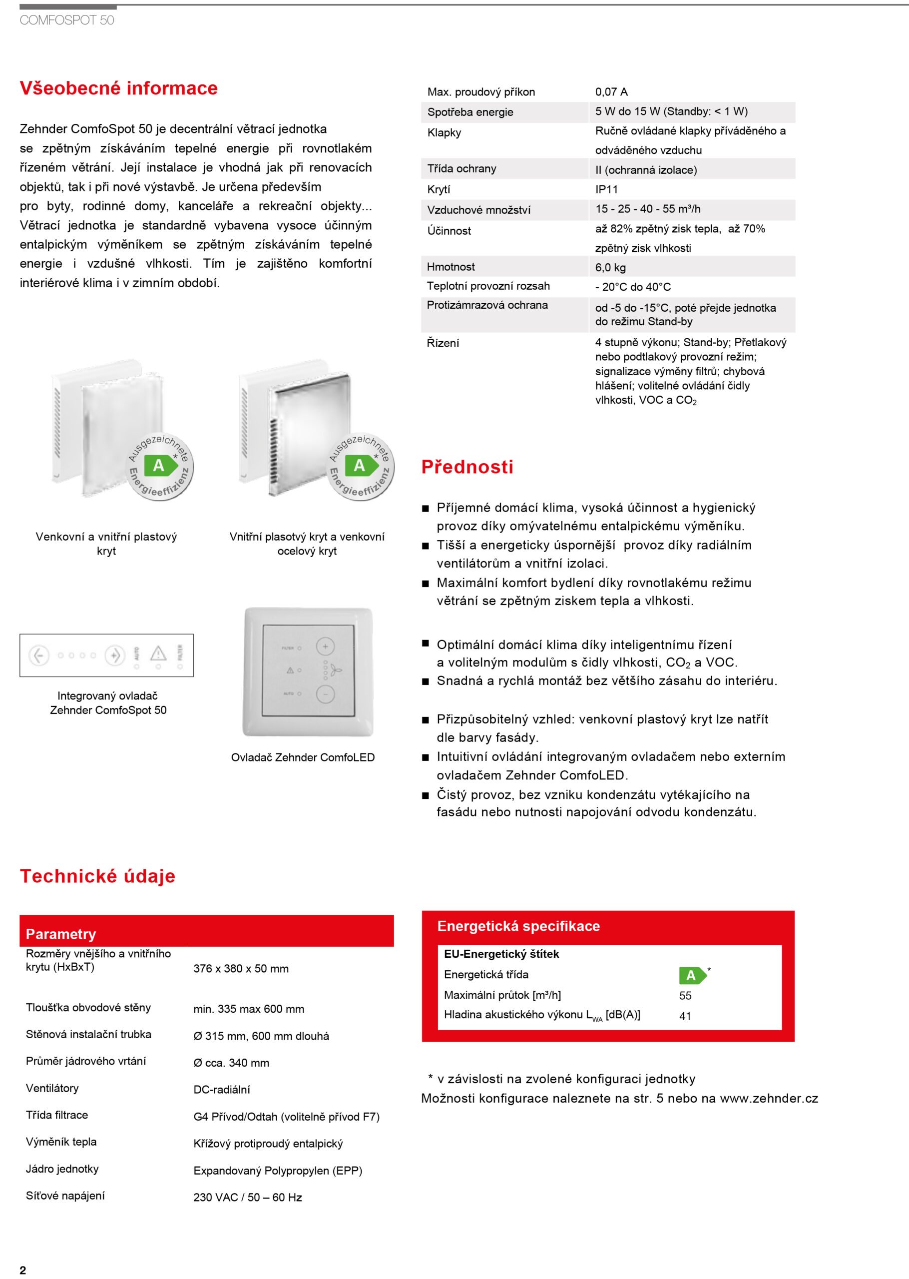 Zehnder comfospot 50