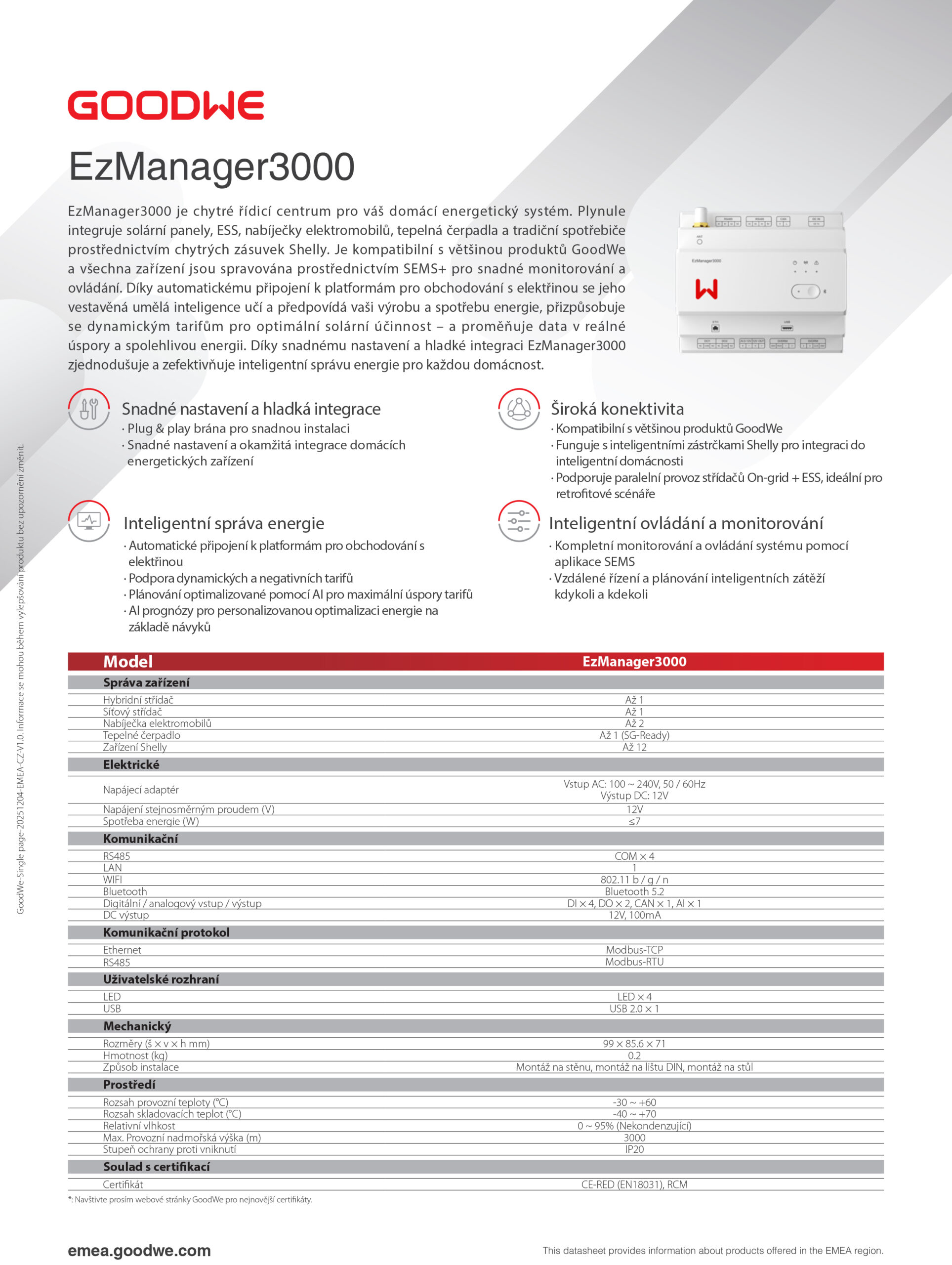 Goodwe ezmanager3000 Goodwe ezmanager3000