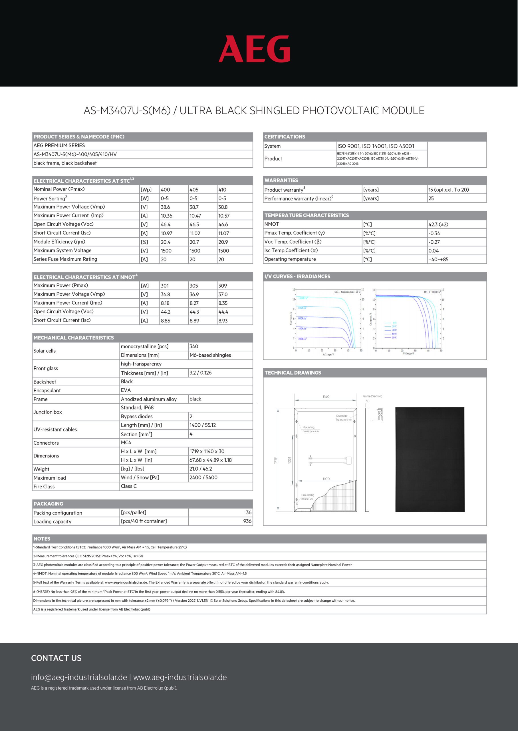 Aeg as-m3407u-s(m6)-400/hv 1