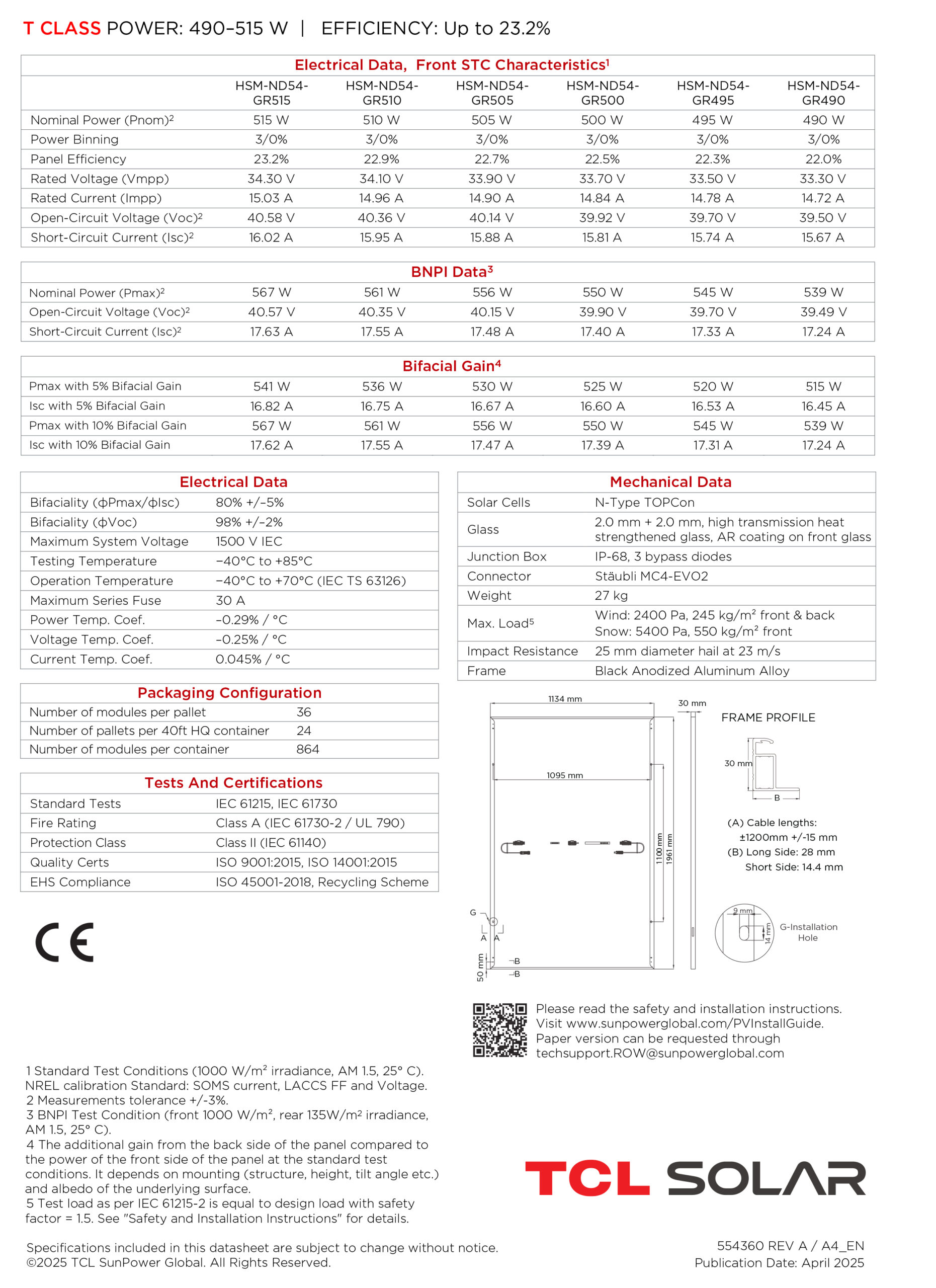 Tcl hsm-nd54-dr500 Tcl hsm-nd54-dr500 1