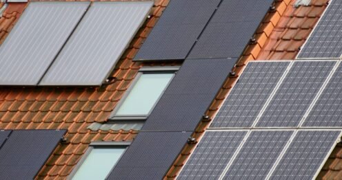 Fotovoltaické panely na domě